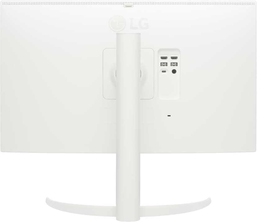 LG 27SR75U-W 27 inch 4K UHD (3840x2160) IPS HDR10 USB Type-C 65W PD Smart Monitor webOS 23 AirPlay Screen Share Bluetooth ThinQ App Built-in Speaker HDMI White