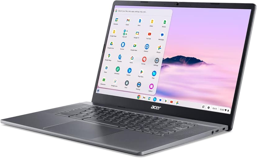 acer Chromebook Plus 515 Laptop with Google AI – 15.6" Full HD 1920 x 1080 IPS Touch Display | Intel Core i3-1305U | 8GB LPDDR5X | 256GB SSD | Wi-Fi 6E | FHD Camera | Chrome OS | CB515-2HT-33M4