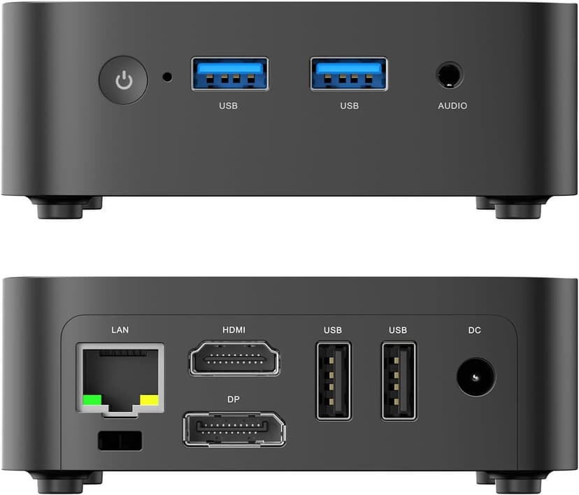 ACEMAGIC Black Vista V1 N97 Mini PC,16GB DDR4 RAM 512GB SSD Mini Computers, 12th Gen N97(Beat N100/N95, up to 3.6GHz) 4K Dual Display/WiFi for Home/Office,Win 11 Pro Small Desktop Computer