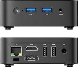 ACEMAGIC Black Vista V1 N97 Mini PC,16GB DDR4 RAM 512GB SSD Mini Computers, 12th Gen N97(Beat N100/N95, up to 3.6GHz) 4K Dual Display/WiFi for Home/Office,Win 11 Pro Small Desktop Computer