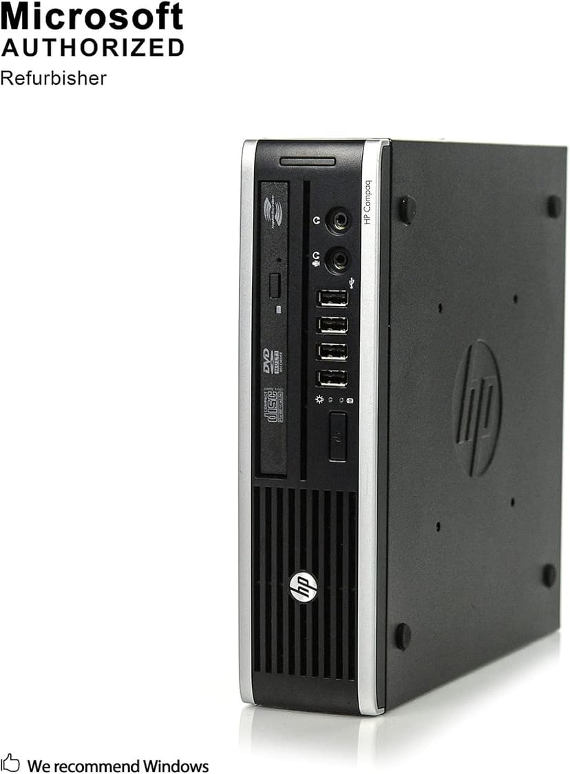 HP Elite 8300 Ultra Slim Desktop Computer, Intel Quad Core i5-3470S CPU, 8GB DDR3, 500GB HDD, USB 3.0, Windows 10 Pro (Renewed)