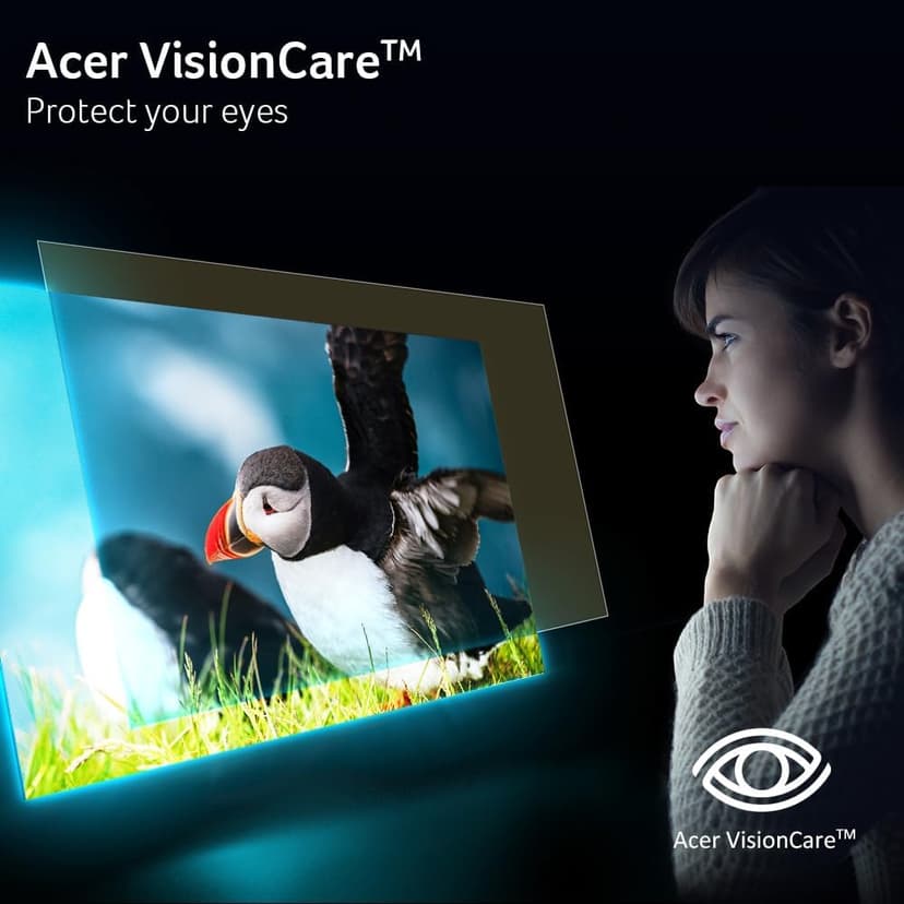 Acer SH242Y Ebmihx 23.8" FHD 1920x1080 Home Office Ultra-Thin IPS Computer Monitor AMD FreeSync 100Hz Zero Frame Height/Swivel/Tilt Adjustable Stand Built-in Speakers HDMI 1.4 & VGA Port