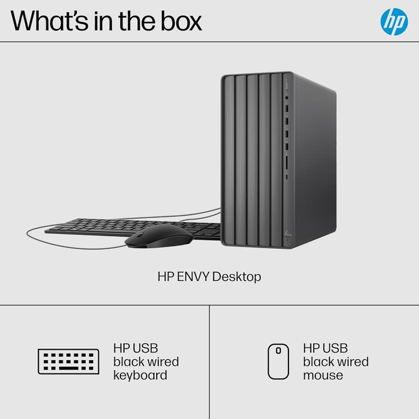 HP Envy Desktop PC, Intel Core i7-14700, 32 GB RAM, 1 TB SSD, Intel UHD Graphics 770, Windows 11 Pro, TE01-5002 (2024)