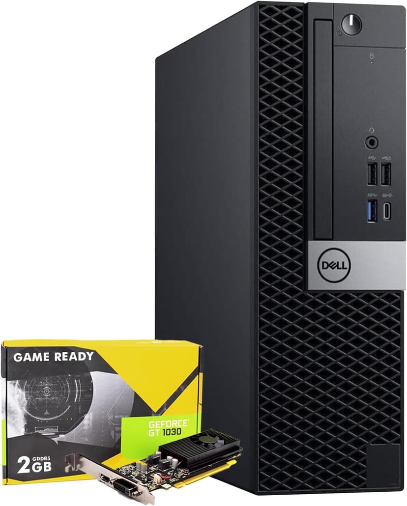 Dell Gaming PC Desktop PC 5060 (SFF) with GeForce GT1030 2GB DDR5 Graphics | Hexa Core i5 8th Gen Up to 4.1Ghz | 32GB DDR4 RAM 512GB SSD Storage | 4K Support | Windows 11 Pro -64 bit (Renewed)