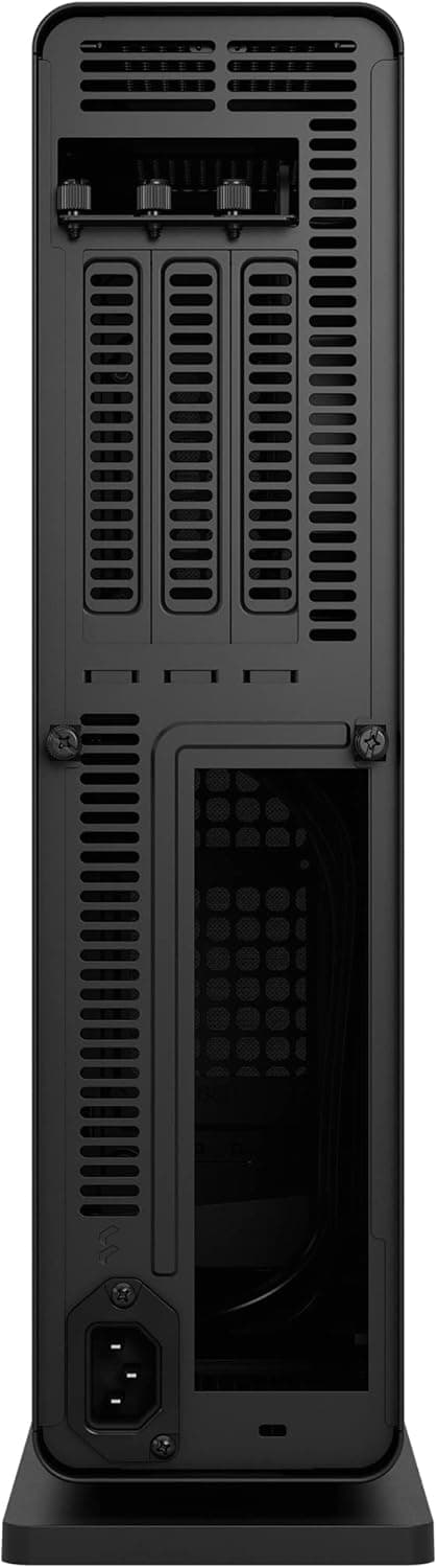 Fractal Design Ridge Black - PCIe 4.0 Riser Card Included - 2X 140mm PWM Aspect Fans Included - Type C USB - m-ITX PC Gaming Case