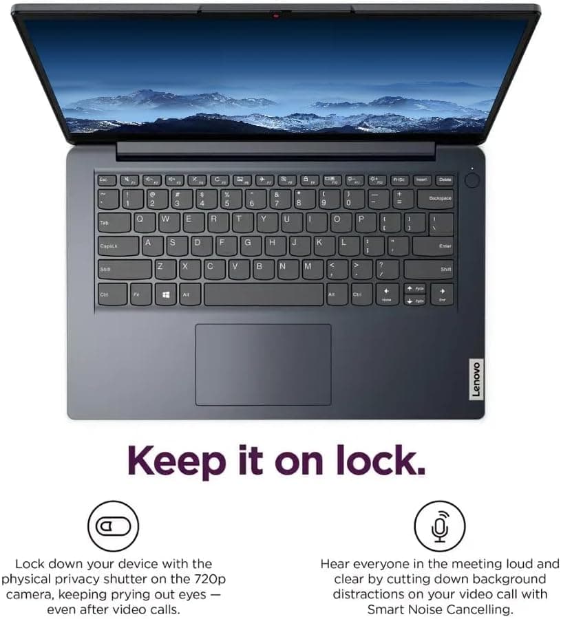 Lenovo IdeaPad 14" Business & Student Laptop, 4GB RAM 384GB Storage (256GB SSD+128GB eMMC), Dual-Core Intel Celeron, Windows 11 Home with 1-Year Microsoft Office 365 Included, PLUSERA Earphones