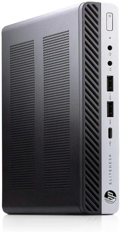 HP EliteDesk 800 G3 Mini Desktop Computer, 27" FHD Monitor, RGB Headset, Core i7-6700 3.4GHz, 16GB DDR4 RAM, 256GB SSD, USB WiFi+BT, Keyboard&Mouse, Windows 11 Pro (Renewed)