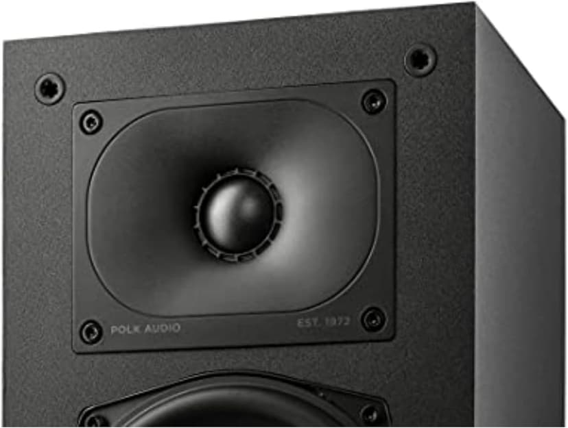 Polk Monitor XT15 Pair of Bookshelf or Surround Speakers - Hi-Res Audio Certified, Dolby Atmos & DTS:X Compatible, 1" Terylene Tweeter & 5.25" Dynamically Balanced Woofer (Pair, Midnight Black)