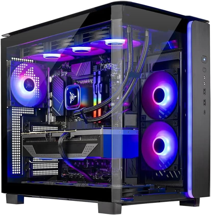 Skytech King 95 Gaming PC Desktop, Intel i7 14700F 2.1 GHz (5.3GHz Turbo), NVIDIA RTX 5070 Ti 16GB, 2TB Gen4 NVMe SSD, 32GB DDR5 RAM 6000 RGB, 850W Gold PSU, 360mm ARGB AIO, Wi-Fi, Win 11