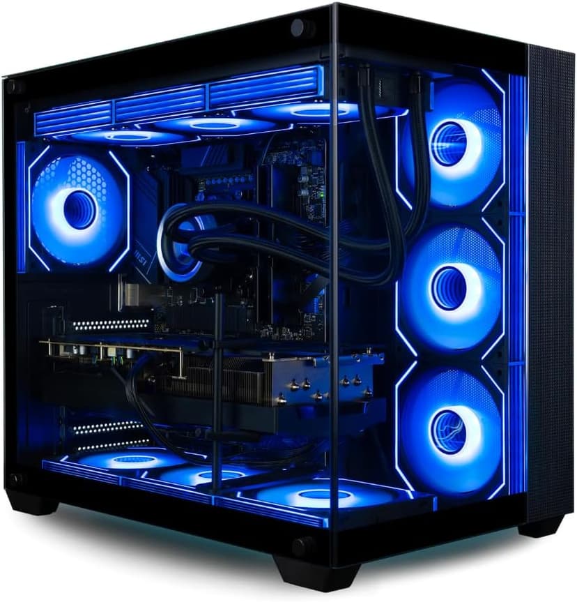 Panorama XL RTX 5090 Gaming Desktop - Intel Core Ultra 9 285K, 192GB DDR5 RAM, 4TB NVMe 9100 Pro Gen5 SSD, 10TB HDD, WiFi 6E, HDMI, Windows 11 Pro - Best 2025 RGB Prebuilt Tower Computer for Gamers