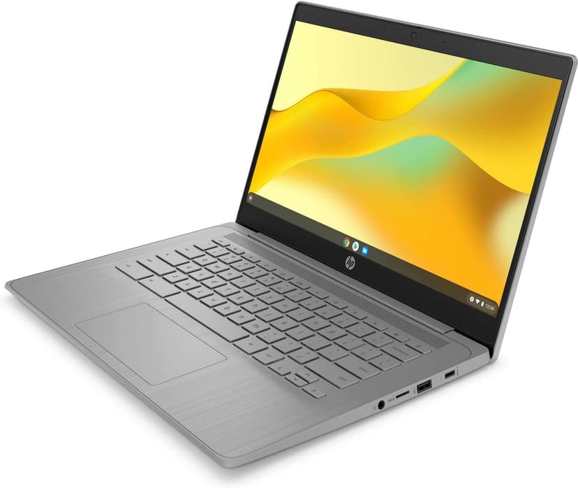 HP 14a-ne0013dx 14 Inch HD Chromebook Laptop Intel Celeron N4120 1.1GHz 4GB DDR4 RAM 64GB eMMC Intel UHD Graphics 600 Wi-Fi Bluetooth Webcam HDMI USB C Ports Chrome OS (Renewed)
