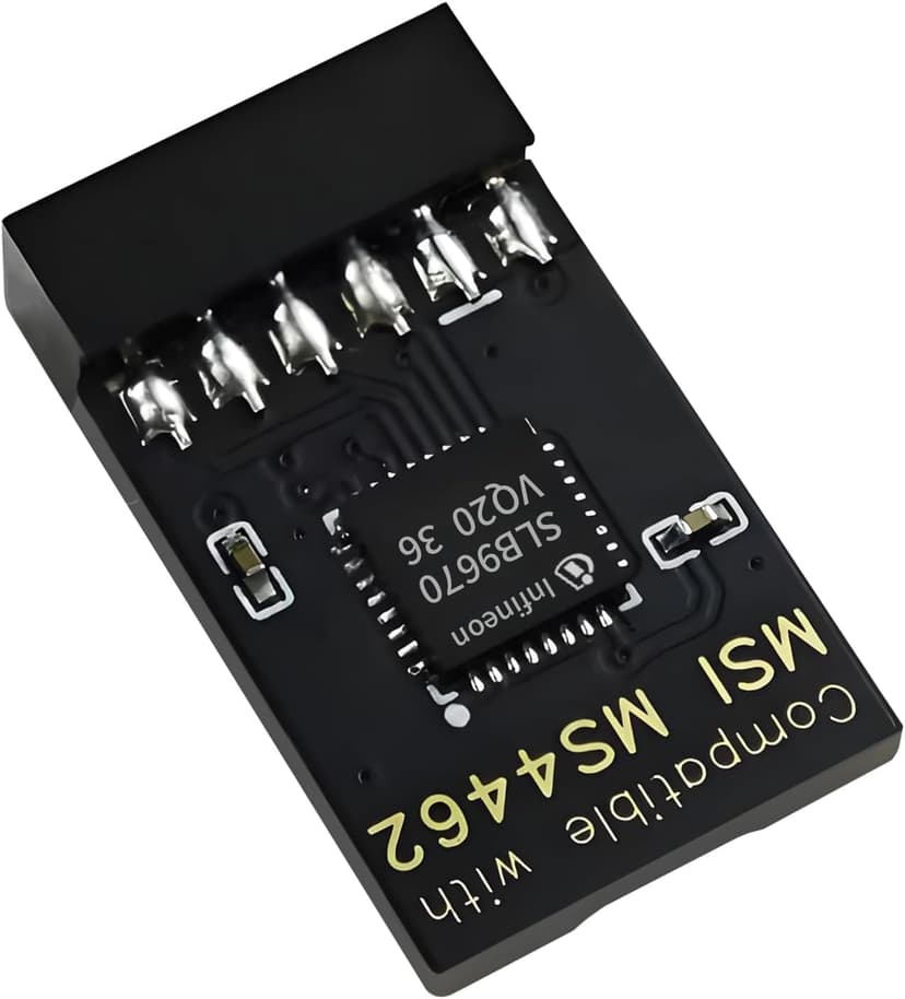 TPM 2.0 12Pin Module Chip for MSI Motherboards, Secure Boot and Data Protection for Windows 11/10