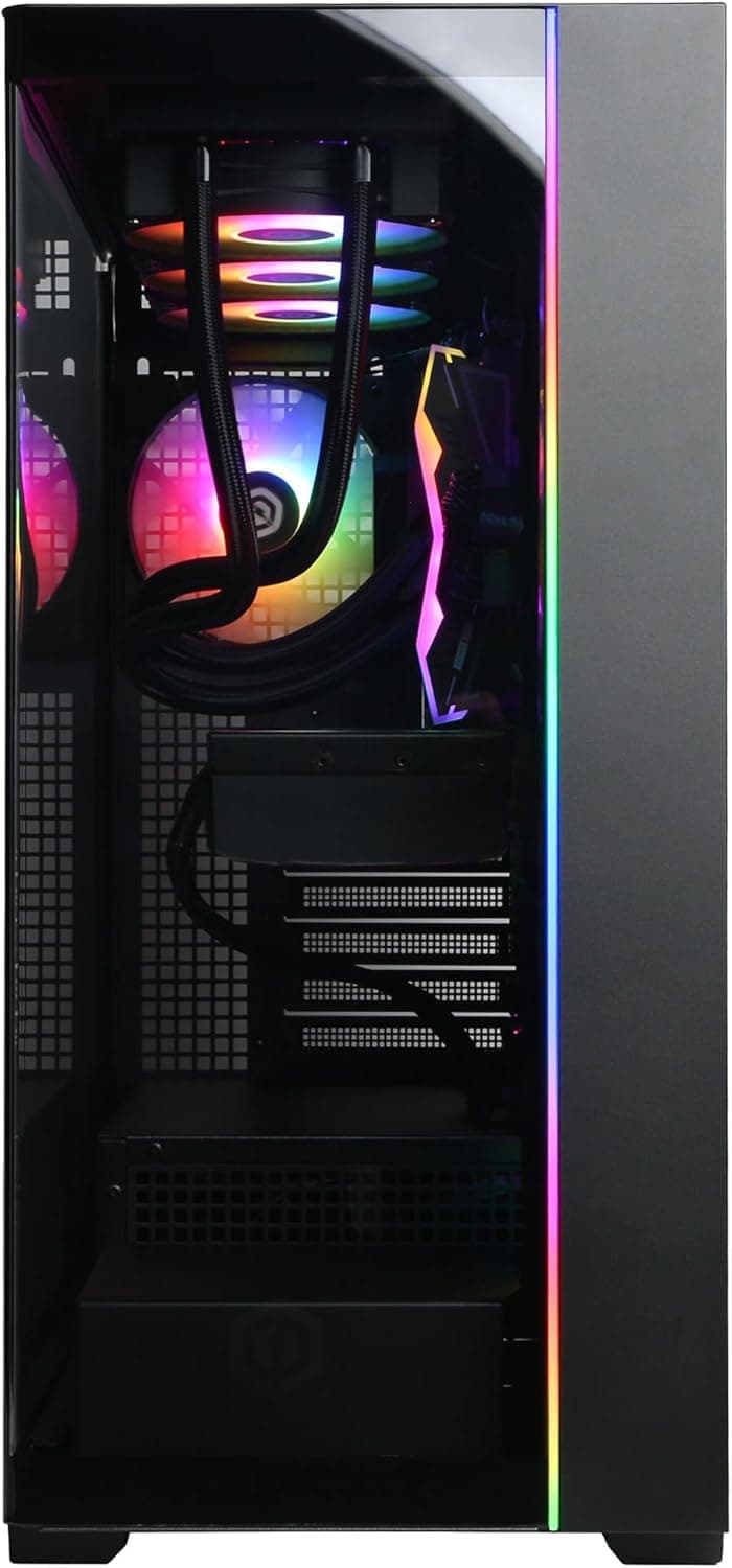 CyberPowerPC Gamer Supreme Gaming PC, AMD Ryzen 9 9900X 4.4GHz, GeForce RTX 5060 Ti 16GB, 32GB DDR5, 2TB PCIe 4.0 SSD, WiFi Ready & Windows 11 Home (SLCAI24000A)