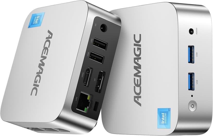 ACEMAGIC N150 Vista Mini PC V1, Twin Lake N150(Beat N100/N95, up to 3.6GHz), 16GB DDR4 RAM 512 SSD Mini Computers,11 Pro Desktop 4K Dual Display/HDMI/WiFi/BT/LAN for Home/Office