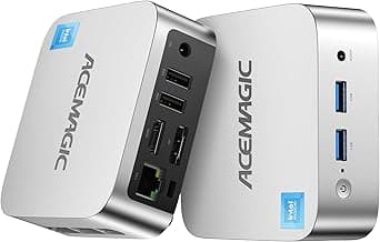 ACEMAGIC N150 Vista Mini PC V1, Twin Lake N150(Beat N100/N95, up to 3.6GHz), 16GB DDR4 RAM 512 SSD Mini Computers,11 Pro Desktop 4K Dual Display/HDMI/WiFi/BT/LAN for Home/Office