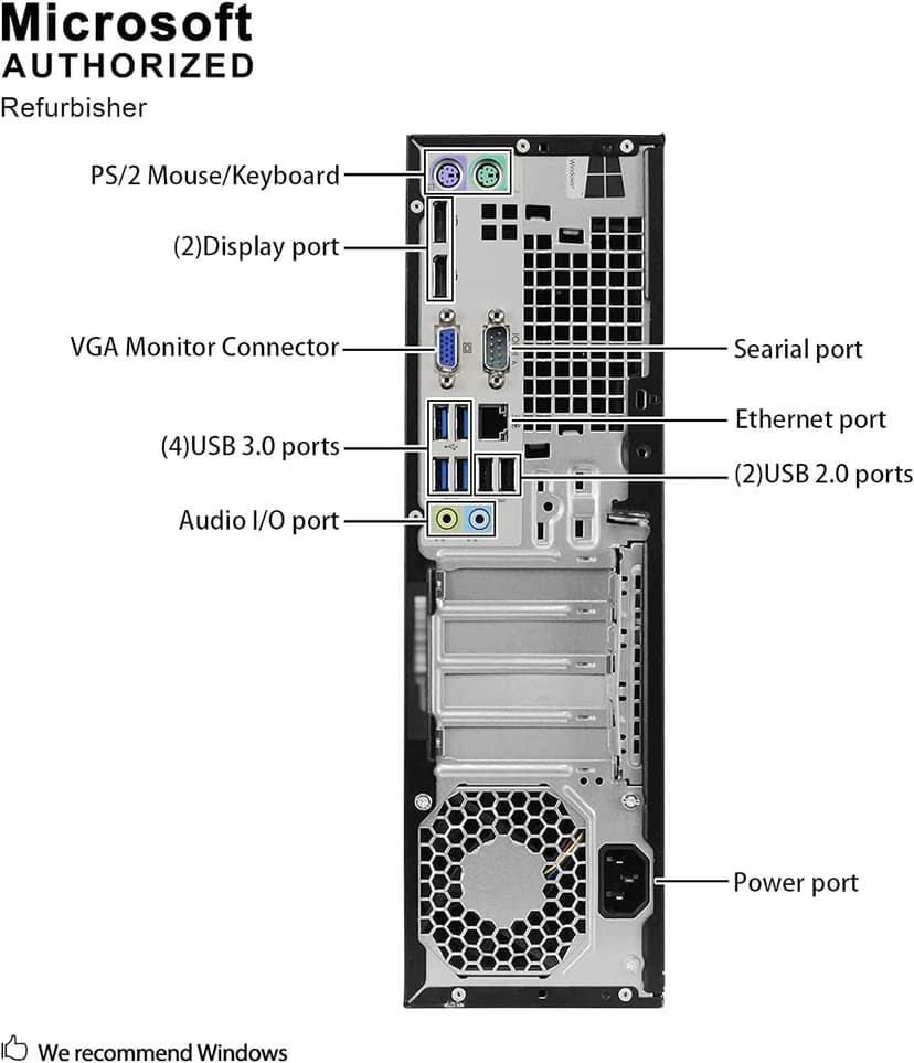 HP Prodesk 600 G2 SFF Desktop PC W11, SFF Computer w/ 24in LCD Monitor, i5-6500 Processor, 16GB RAM, 1TB SSD, RGB Speaker, DP Cable (Renewed)
