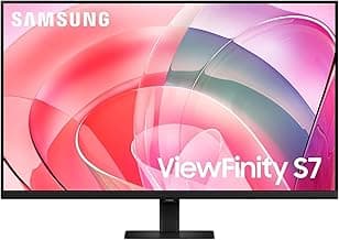 SAMSUNG 27-Inch ViewFinity S7 (S70D) Series 4K UHD High Resolution Monitor with HDR10, Multiple Ports, Easy Setup Stand, Advanced Eye Care, LS27D702EANXGO, 2024