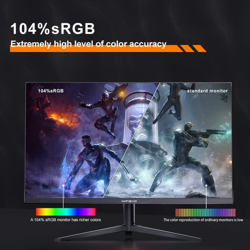 Gaming Monitor 27 Inch QHD 1440P Computer Monitor 165Hz VA 1ms Built-in Speakers, FreeSync, Ultra-Thin PC Monitor, VESA Compatible, Tilt Adjustable, Liftable Stand, Eye Care, HDMI X2 /DP