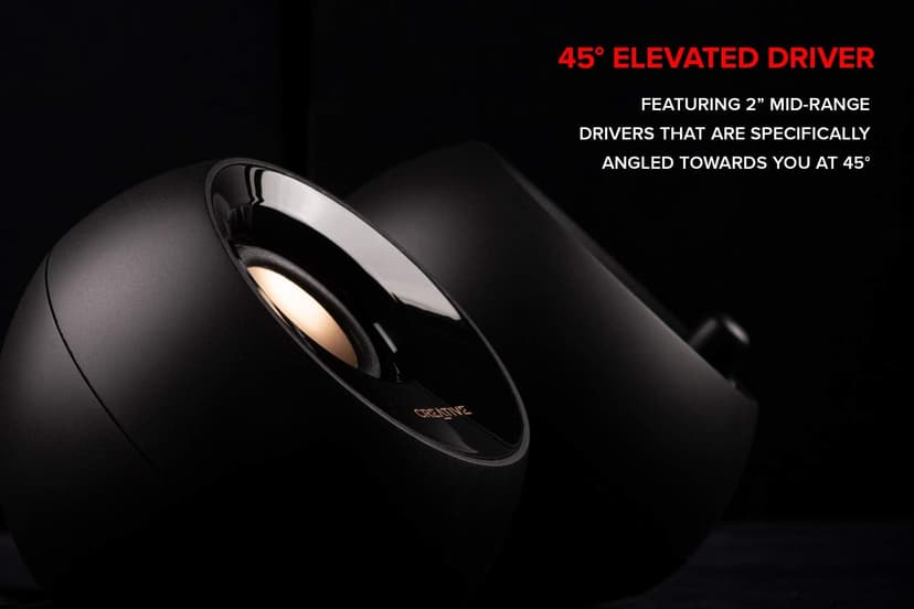 Creative Pebble Plus 2.1 USB-Powered Desktop Speakers with Powerful Down-Firing Subwoofer and Far-Field Drivers, Up to 8W RMS Total Power for Computer PCs and Laptops (Black)