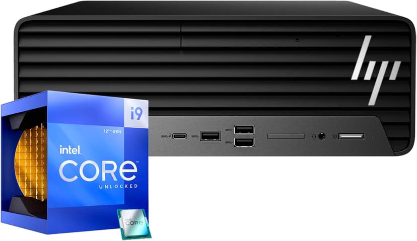 HP Core i9 Desktop Computer, 64GB RAM, 1TB SSD | SFF Small Form Factor, Intel Core i9 16-Core Processor, Type-C, HDMI, DisplayPort, Wired Keyboard and Mouse, Windows 11 Pro