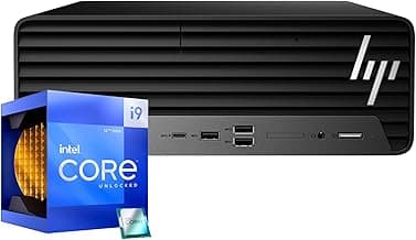 HP Core i9 Desktop Computer, 64GB RAM, 1TB SSD | SFF Small Form Factor, Intel Core i9 16-Core Processor, Type-C, HDMI, DisplayPort, Wired Keyboard and Mouse, Windows 11 Pro