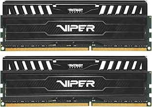 Patriot Viper 3 DDR3 RAM 16GB (2X8GB) 1600MHz CL9 1.5v UDIMM Desktop Gaming Memory Kit Compatible with XMP - PV316G160C9K