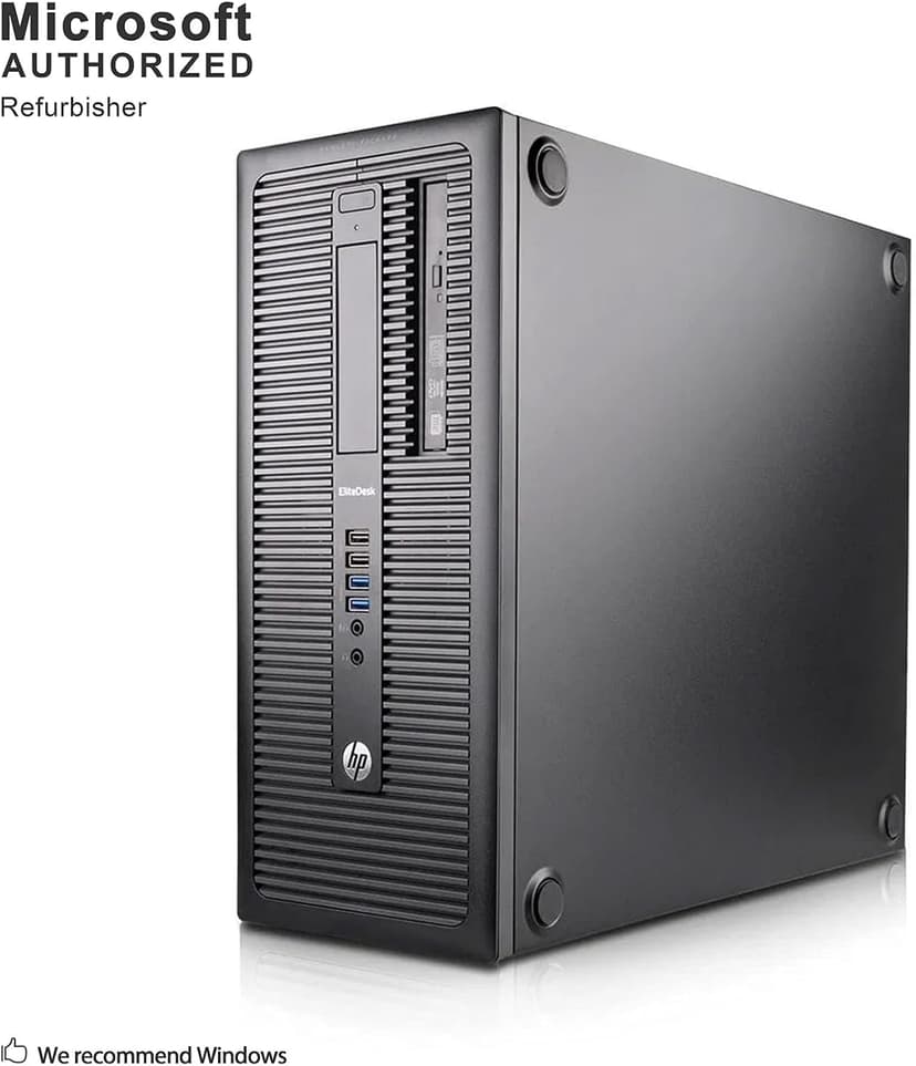 HP EliteDesk 800 G1 Small Form Business High Performance Desktop Computer PC (Intel Core i5 4570 up to 3.9GHz, 16G RAM, 120G SSD+1T HDD, DVD-ROM, WiFi, DP, Windows 10 Professional) (Renewed)