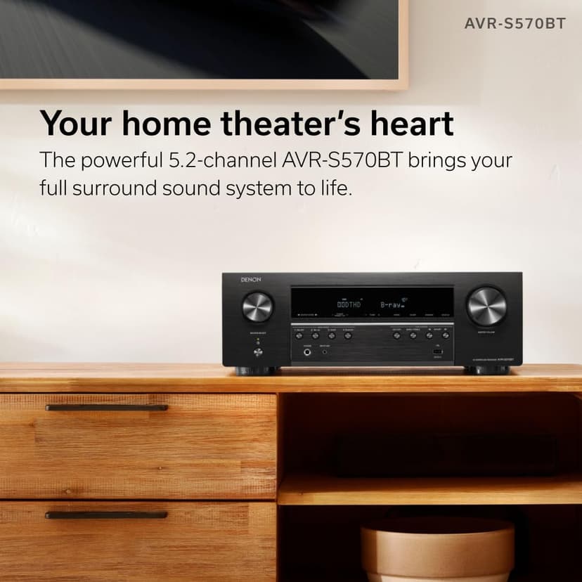 Definitive Technology ProCinema 6D 5.1 Channel Home Theater System with Denon AVR-S570BT AV Receiver Bundle (Renewed)