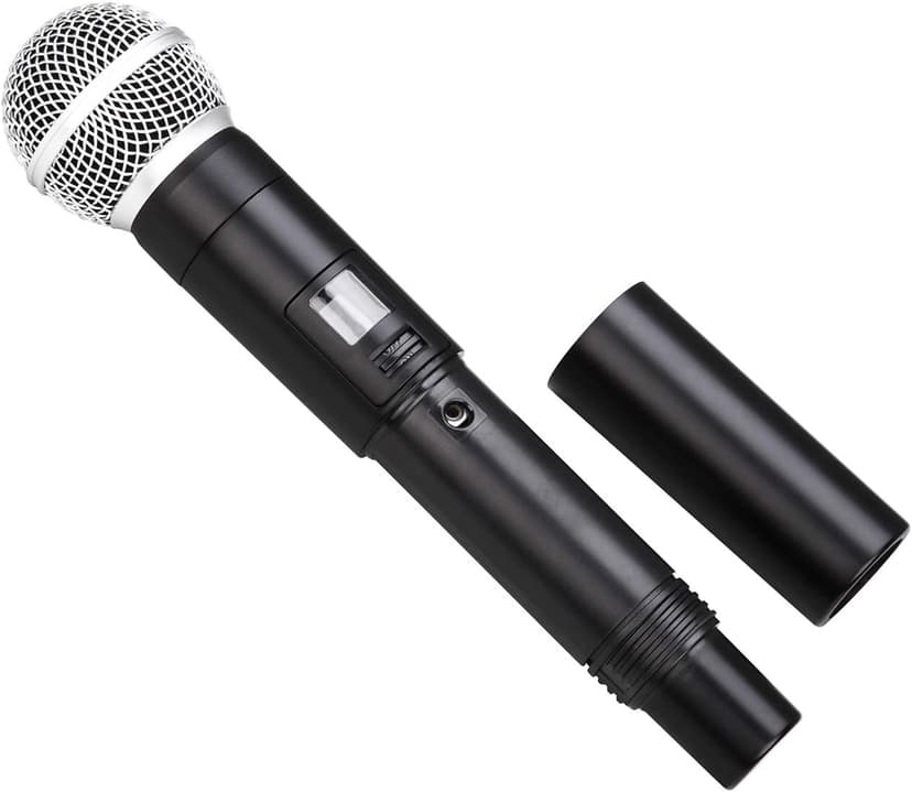 MicrocKing Wireless Microphone System Dynamic Handheld Microphones,150 Ft Operating Range,16 Hours Continuous Use,Ideal for Karaoke, Party, DJ, Church, Wedding, Indoor/Outdoor Activities