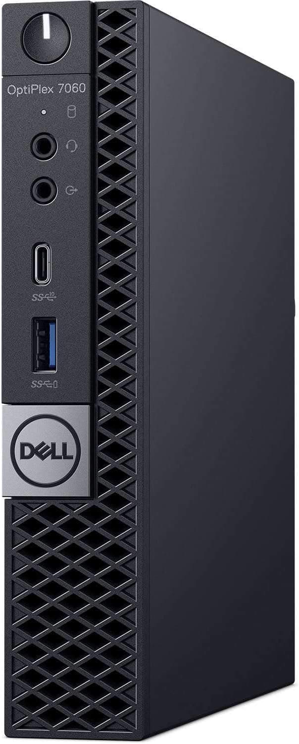 Dell Optiplex 7060 Micro Tower Business Desktop Computer (Intel Core i5-8500T 6 Core, 8GB, 256GB PCIe M.2 NVMe SSD, WiFi) Windows 10 Pro (Renewed)