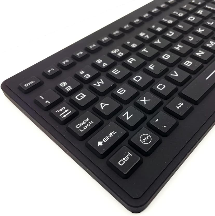 DSI Industrial Waterproof Keyboard 107 Keys with Touchpad Latest Version