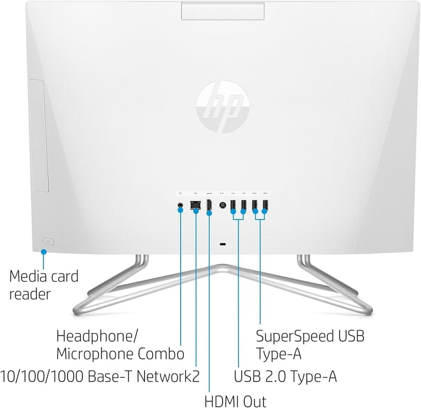 HP 22 inch All-in-One Desktop PC • 2024 Latest Model • Microsoft Office Trial • FHD Display • 32GB RAM • 1TB Storage (512GB SSD + 512GB External HD) • Intel Celeron CPU • w/WOWPC Bundle • Win 11 Pro