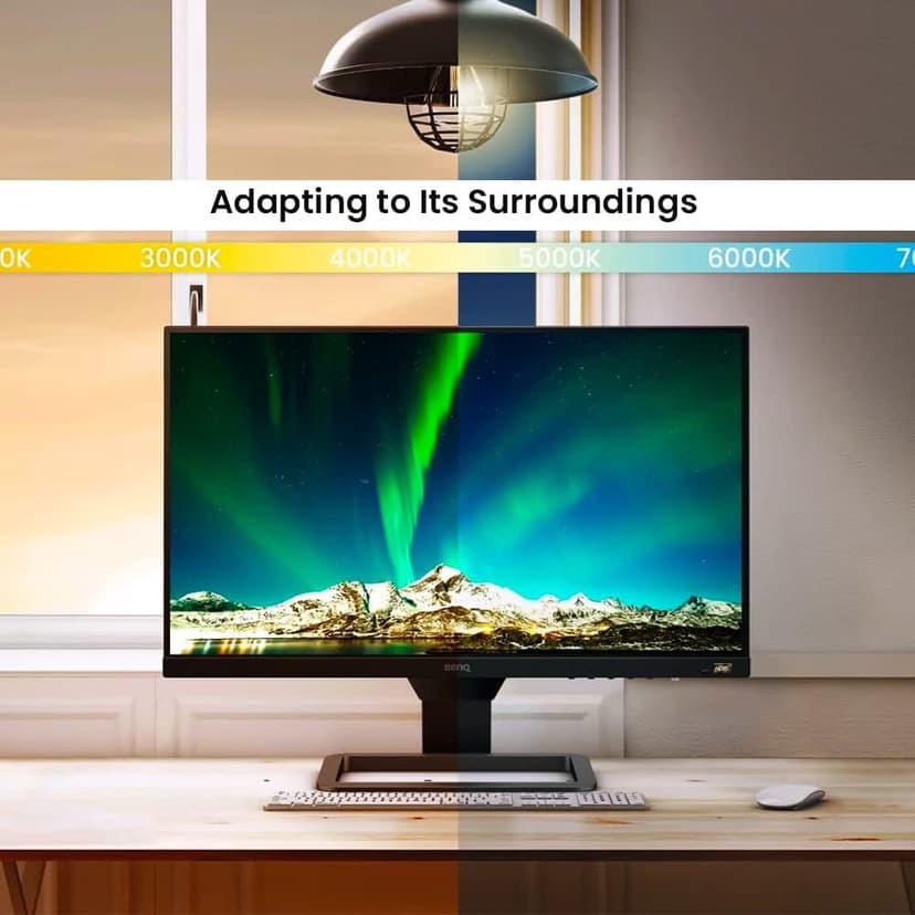 BenQ EW2480 Gaming Monitor 24" FHD 1080p | IPS | HDRi | Eye-Care Tech w/ Sensor | TUV Certified | Adaptive Brightness | FreeSync | Tilt Screen | Built-In Speakers | Eye Reminder | HDMI | VESA Ready