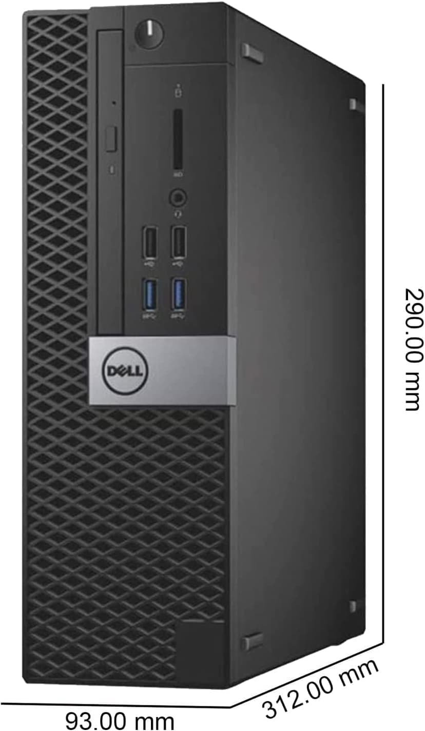 Dell Video Editing CAD OptiPlex 3040 Desktop Computer PC, Intel Core i5-6500, 3.2 GHz Processor, 16GB RAM, 480GB SSD (Fast Boot) + 2TB HDD, Graphics RX-550 4GB DDR5, WiFi, Windows 11 Pro (Renewed)