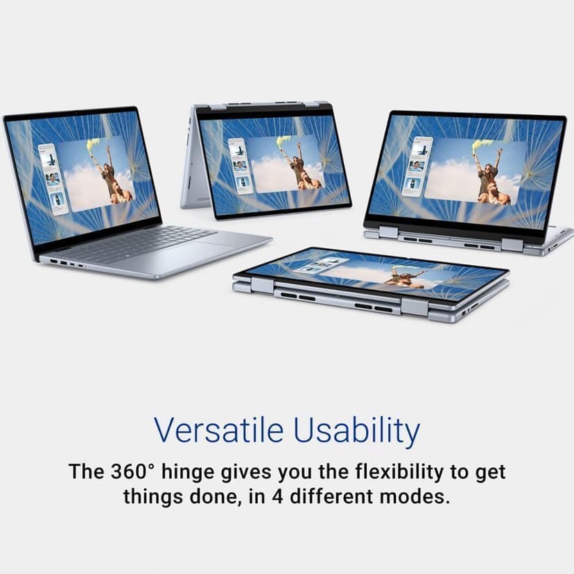 Dell Inspiron 14 7440 2-in-1 Laptop (14" FHD+ Touchscreen, Intel Core 5 120U (> i7-1355U), 64GB DDR5, 2TB SSD), for Creator, Designer, 10-Hr Long Battery Life, Backlit, Win 11 Pro w/ AI Copilot