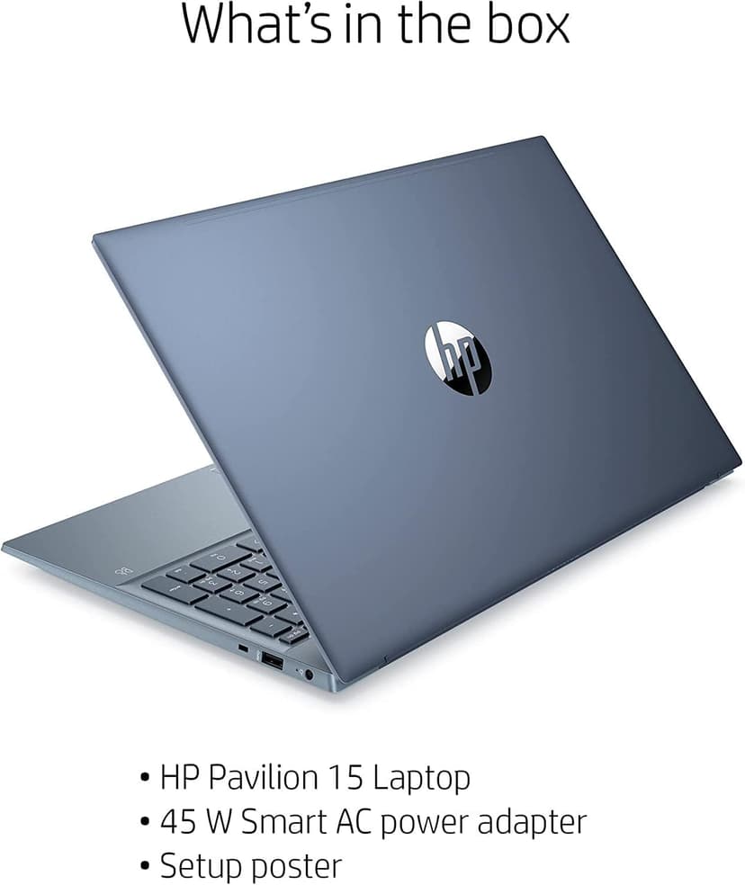 HP 2022 Pavilion 15.6" FHD 1080P IPS Laptop, 8-Core AMD Ryzen 7-5700U(Up to 4.3GHz, Beat i7-1180G7), 32GB RAM, 1TB NVMe SSD, Numpad, HDMI, WiFi, USB-A&C, Fast Charge, Audio by B&O, Win11