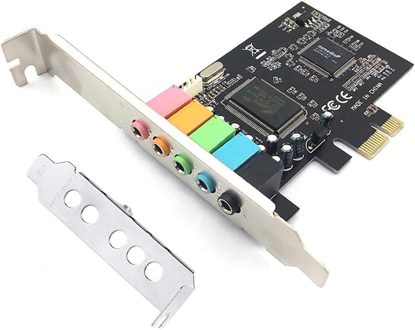 Padarsey PCIe 5.1 Internal Sound Card for PC, Windows 7, 3D Stereo Audio Card, CMI8738 Chip, PCI Express Adapter
