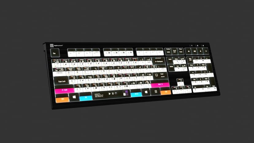 Logickeyboard Backlit 'Astra2' Filmmaker Keyboard • Combo-Designed for Both Adobe Premiere Pro & After Effects on Windows PC • p/n LKB-AEPP-A2PC-US