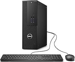 Dell Precision Tower 3420 - SFF Intel Core i5-6600 3.2GHz, 16GB RAM, 512GB Solid State Drive, WiFi, BT, 4K Support, Keyboard & Mouse, Windows 10 Pro 64bit, (Renewed)