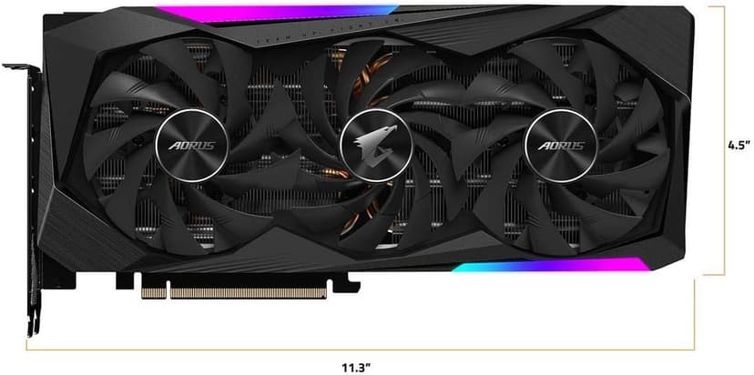 GIGABYTE AORUS GeForce RTX 3070 Master 8G Graphics Card, 3X WINDFORCE Fans, 8GB 256-bit GDDR6, GV-N3070AORUS M-8GD Video Card