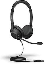 Jabra Evolve2 30 SE Wired Stereo Noise-Cancelling Headset - Features 2-Mic Call Technology and USB-A Cable - Works with All Leading Unified Communications Platforms Such as Zoom & Google Meet - Black