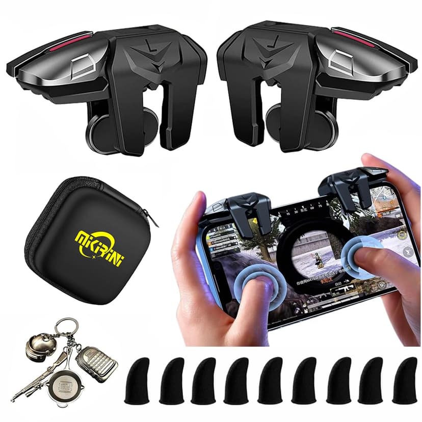 13 in 1 PUBG Mobile Triggers Combo, L2R2 4 Triggers Mobile Phone Controller for PUBG/Fortnite/Call of Duty/Rules of Survival, Aim & Fire Trigger for iPhone & Android Phones