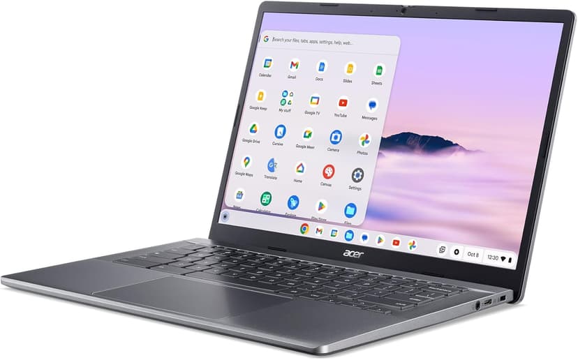 Acer Chromebook Plus 514 Laptop with Google AI – 14" WUXGA 1920 x 1200 IPS Touch Display | AMD Ryzen 3 7320C | 8GB LPDDR5X | 128GB eMMC | Wi-Fi 6E | FHD Camera | Chrome OS | CB514-3HT-R8RB