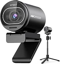 EMEET S600 4K Webcam with Tripod for Streaming - Sony 1/2.5'' Sensor, PDAF Autofocus, 1080P@60FPS, 2 Noise Reduction Mics, Built-in Privacy Cover, 73° FOV, Streaming Webcam for Product/Game/Beauty