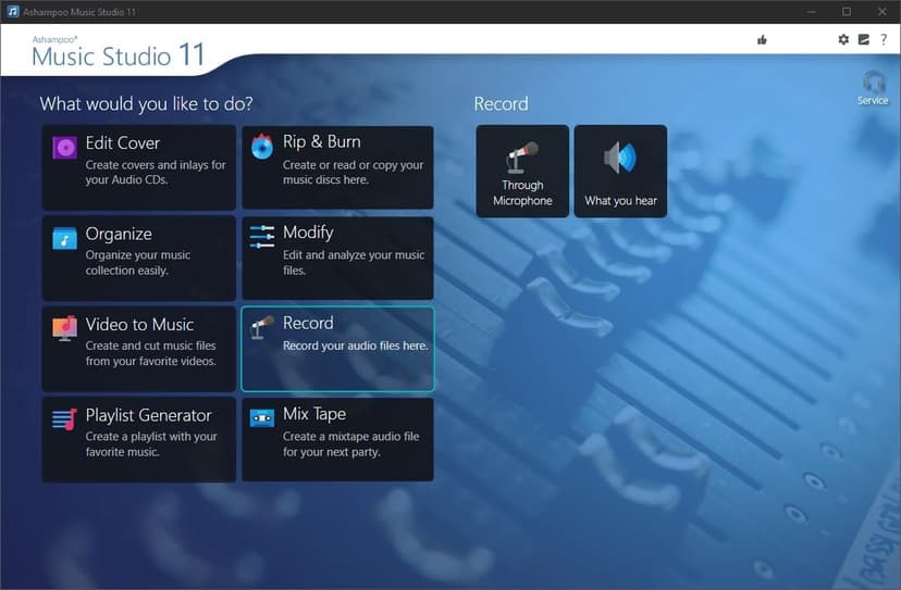 Music Studio 11 - Music software to edit, convert and mix audio files - Eight music programs in one for Windows 11, 10