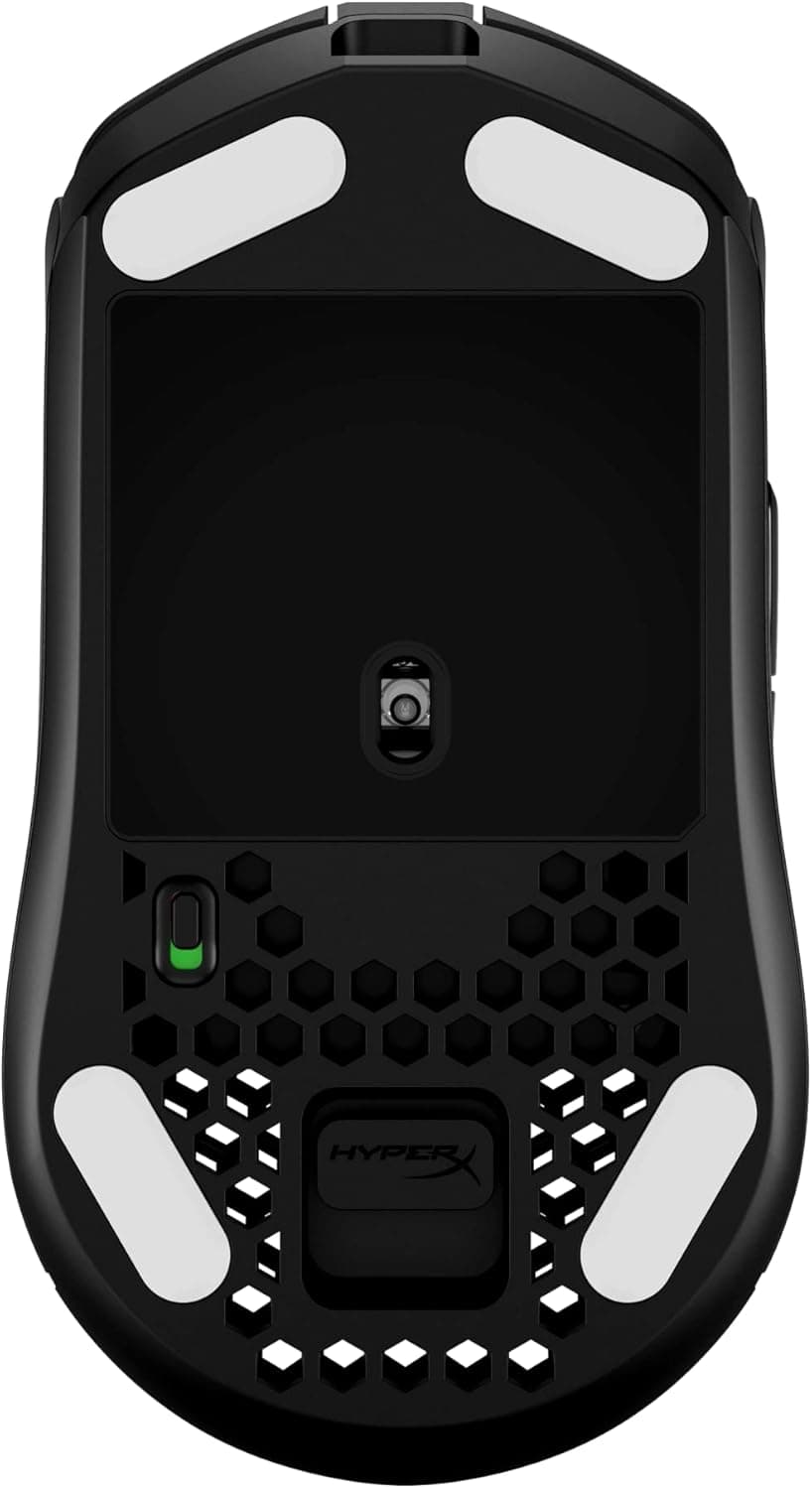 HyperX Pulsefire Haste – Wireless Gaming Mouse – Ultra Lightweight, 61g, 100 Hour Battery Life, 2.4Ghz Wireless, Honeycomb Shell, Hex Design, Up to 16000 DPI, 6 Programmable Buttons – Black, 4P5D7AA