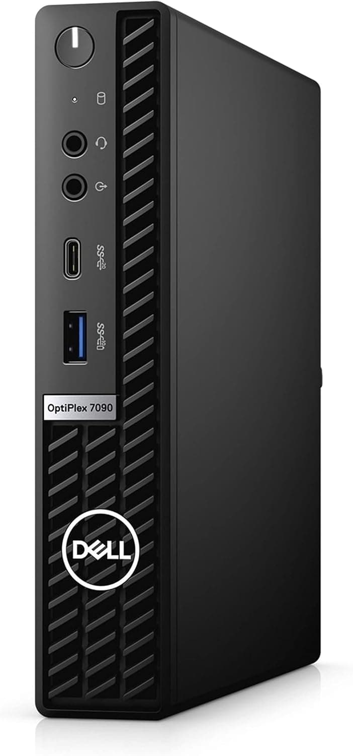 Dell Optiplex 7090 Micro Desktop | Core i7-10700T - 512GB SSD Hard Drive - 16GB RAM | 8 cores @ 4.5 GHz Win 11 Pro Black (Renewed)