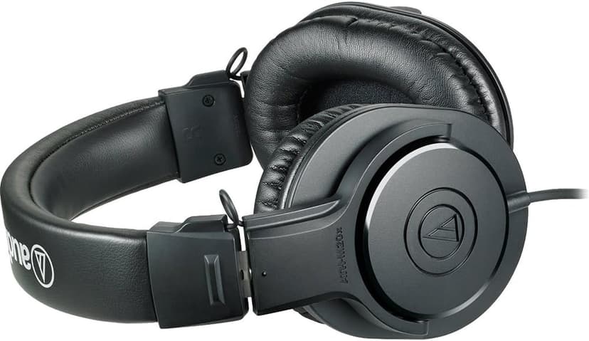 Audio-Technica ATH-M20x Professional Studio Monitor Headphones, Black (AUD ATHM20X)