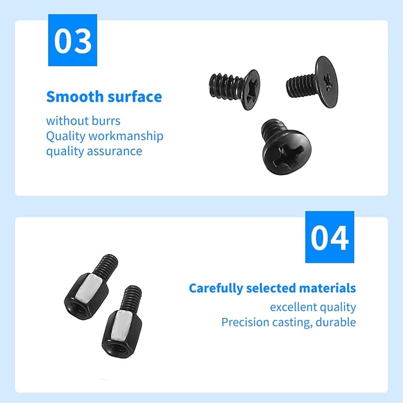 420pcs Computer Screws, Motherboard Standoffs Kit for Motherboard Laptop Computer Case PC Fan HDD SSD Hard Drive Computer Fan Replacement Screws