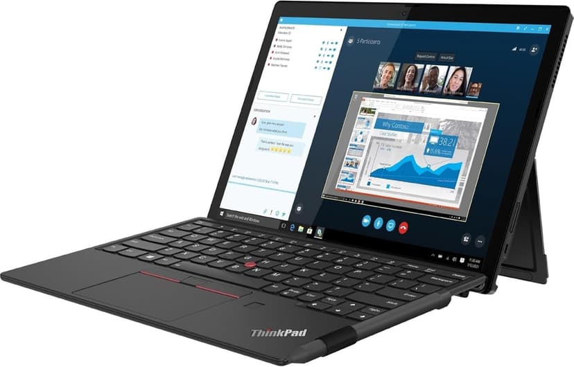 Lenovo ThinkPad X12 Tablet w/Detachable Keyboard (12.3" FHD+ Touchscreen, Intel Core i7-1160G7, 16GB RAM, 512GB SSD, Active Pen) 2-in-1 Business, Enterprise Laptop, Webcam, FP, Backlit KB, Win 11 Pro